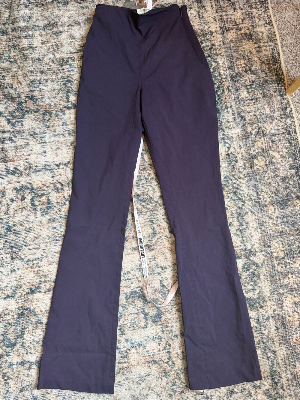 House of CB Deep Navy High-Rise Flared Jeans